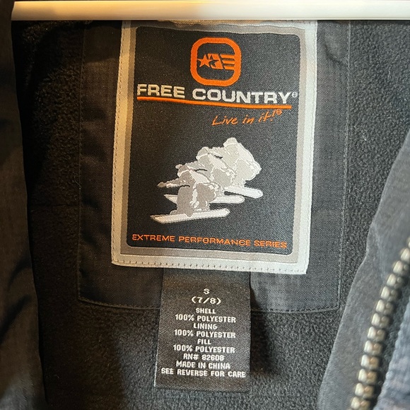 Free Country Boy's Black/Gray (some green) Extreme Performance Jacket - S 7/8 - Picture 2 of 4